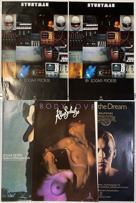 Lot 369 - TANGERINE DREAM INTEREST - PETER BAUMANN / EDGAR FROESE / KLAUS SCHULZE PROMOTIONAL POSTERS.