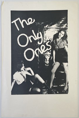 Lot 373 - PUNK INTEREST - THE ONLY ONES ORIGINAL PROMO / CONCERT POSTER.