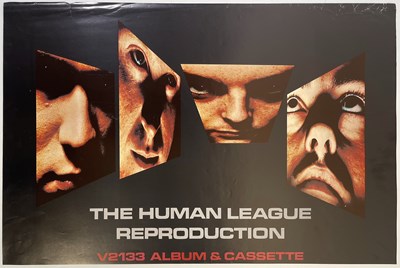 Lot 375 - THE HUMAN LEAGUE - 'REPRODUCTION' LP PROMOTIONAL POSTER.