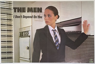 Lot 377 - THE HUMAN LEAGUE - THE MEN - I DON'T DEPEND ON YOU PROMOTIONAL POSTER.