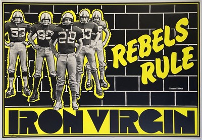 Lot 380 - DERAM - RARE ORIGINAL IRON VIRGIN PROMOTIONAL POSTER.
