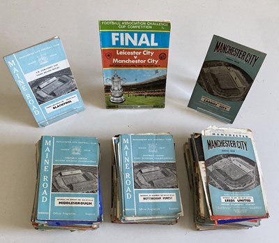 Lot 124 - MANCHESTER CITY HOME AND AWAY - 1950S TO 1960S FOOTBALL PROGRAMMES.
