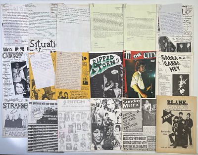 Lot 356 - JOHN'S ZINES - PUNK / NEW WAVE - MANY WITH LETTERS TO JOHN.