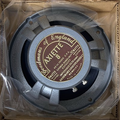 Lot 11 - GOODMANS AXIETTE 8 LOUDSPEAKER CONES - PAIR.