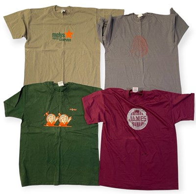 Lot 406 - T-SHIRTS - INDIE/ NEW WAVE / DANCE INC NEW ORDER / JAMES.