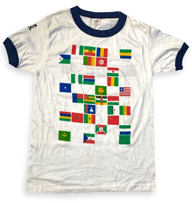 Lot 410 - BOB MARLEY - ORIGINAL VINTAGE 'SURVIVAL' PROMO T-SHIRT.