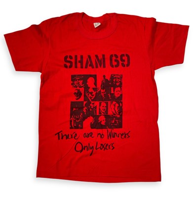 Lot 411 - SHAM 69 - ORIGINAL VINTAGE 'THERE ARE NO WINNERS' T-SHIRT.