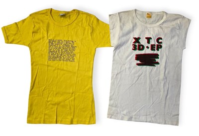 Lot 415 - XTC / VIRGIN RECORDS ORIGINAL T-SHIRTS.