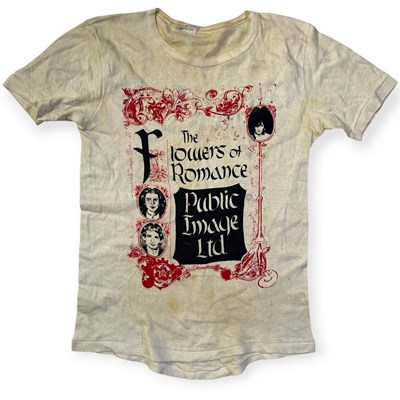 Lot 420 - PUBLIC IMAGE LIMITED - ORIGINAL FLOWERS OF ROMANCE T-SHIRT.