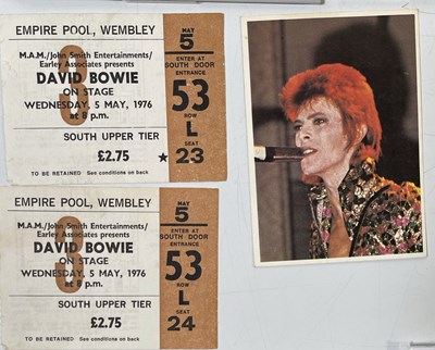 Lot 500 - DAVID BOWIE - MEMORABILIA INC FAN TAKEN PHOTOS / TICKET STUBS ETC.