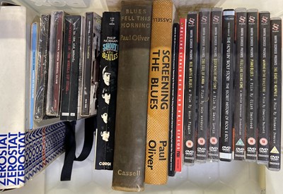 Lot 51 - MIXED MUSIC MEMORABILIA - BOOKS / CLOTHING / VINTAGE RECORD CATALOGUES / DECCA ADVERT AND MORE.