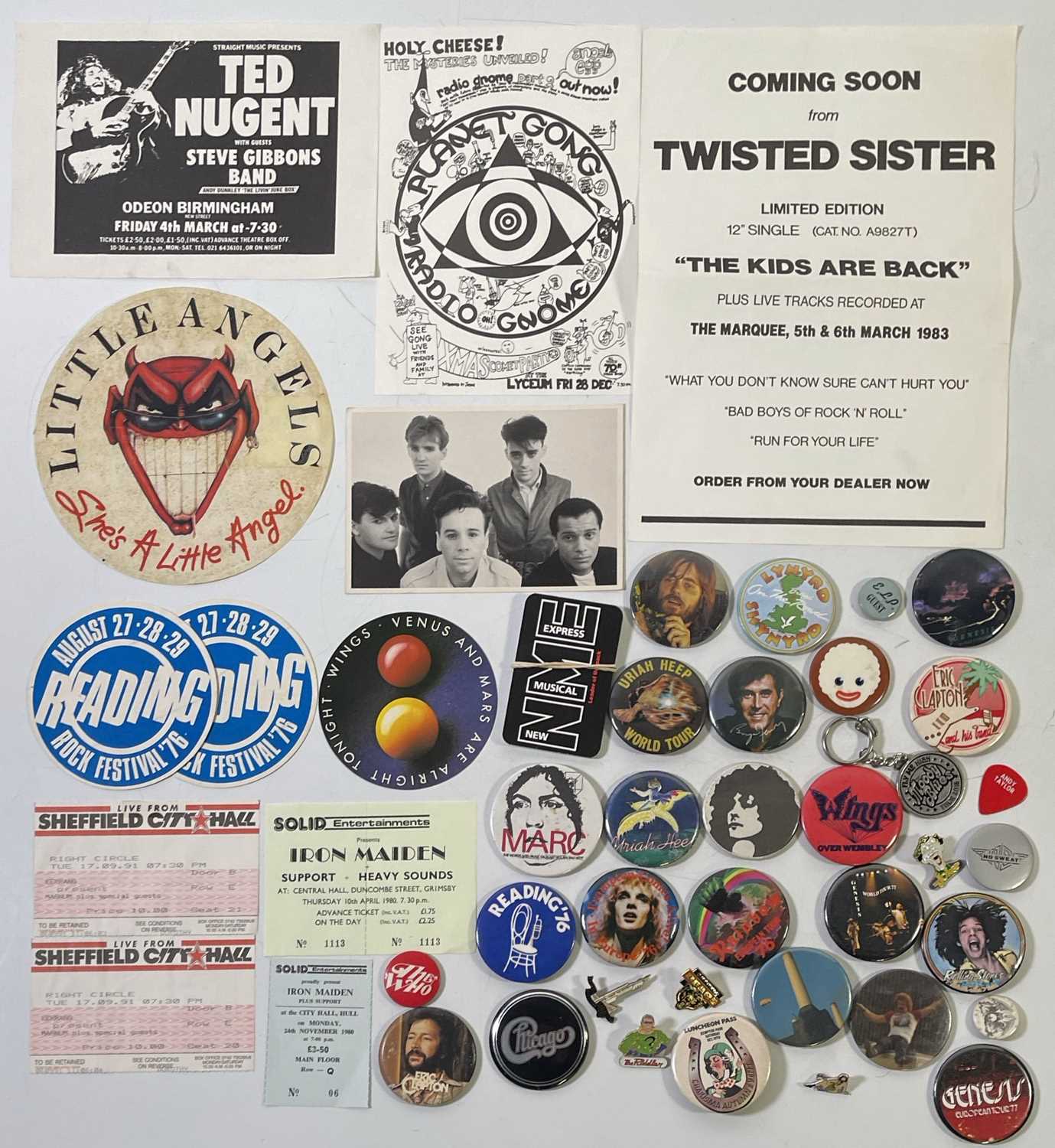Lot 135 - 1980S BADGE COLLECTION.
