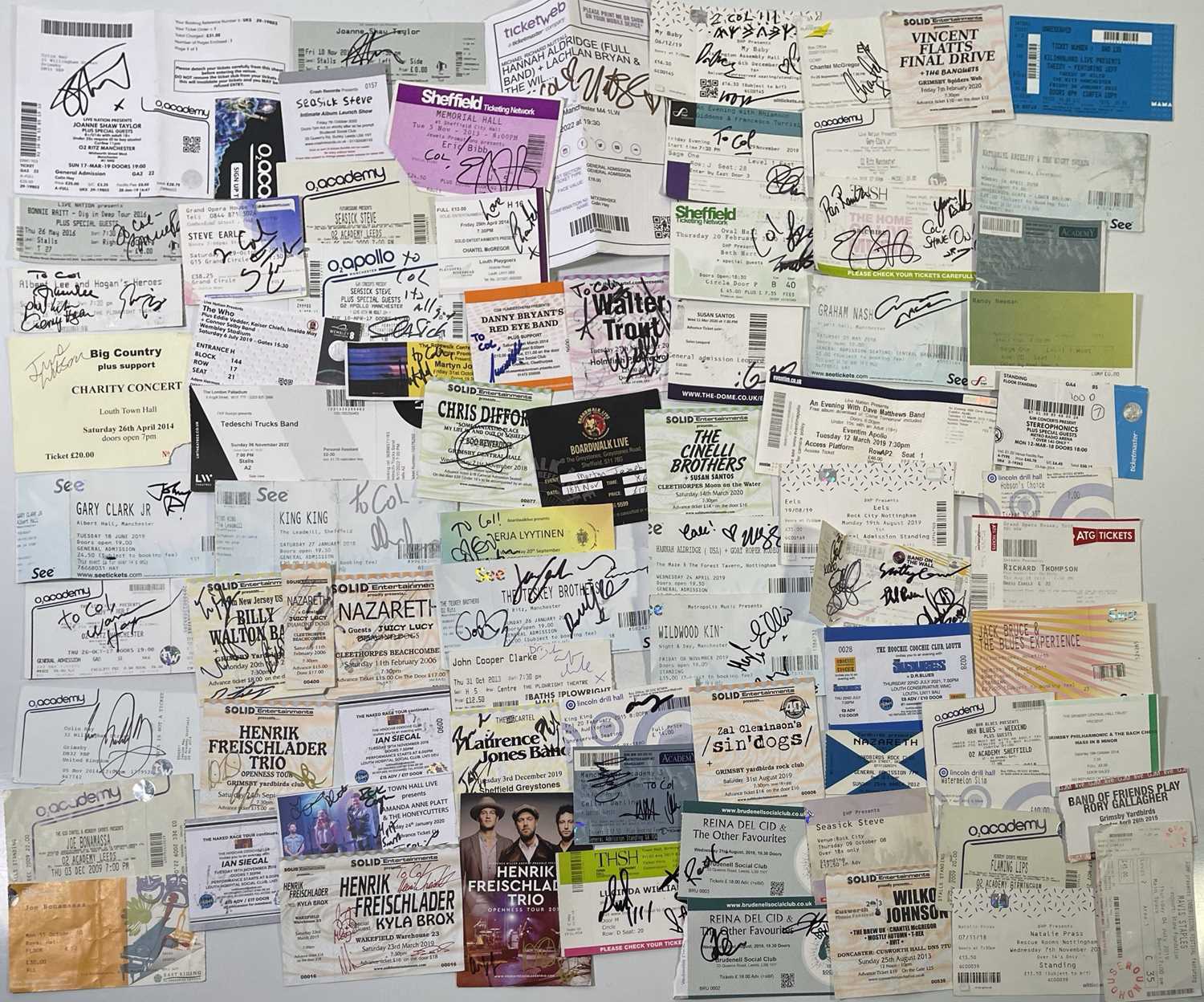 Lot 151 - TICKETS AND PASSES - SIGNED EXAMPLES.