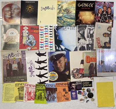 Lot 52 - GENESIS - BADGES / BOOKS / PROGRAMMES ETC.