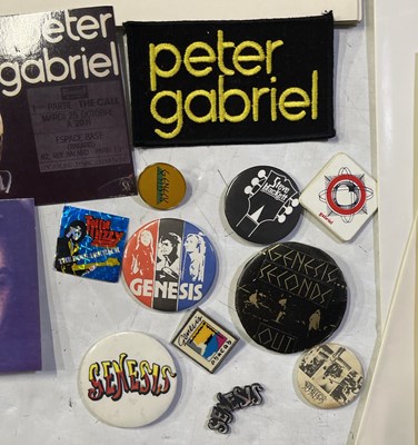 Lot 52 - GENESIS - BADGES / BOOKS / PROGRAMMES ETC.