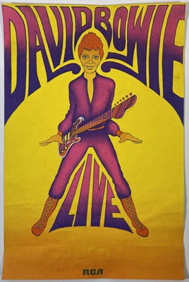 Lot 547 - DAVID BOWIE - ORIGINAL 1972 RCA GEORGE UNDERWOOD ZIGGY POSTER.