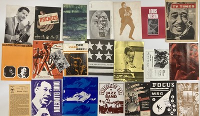 Lot 100 - JAZZ PROGRAMMES AND TICKETS - 1960S ONWARDS