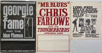 Lot 450 - R&B - GROUP OF ORIGINAL POSTERS INC RICKY TICK / CHRIS FARLOWE.