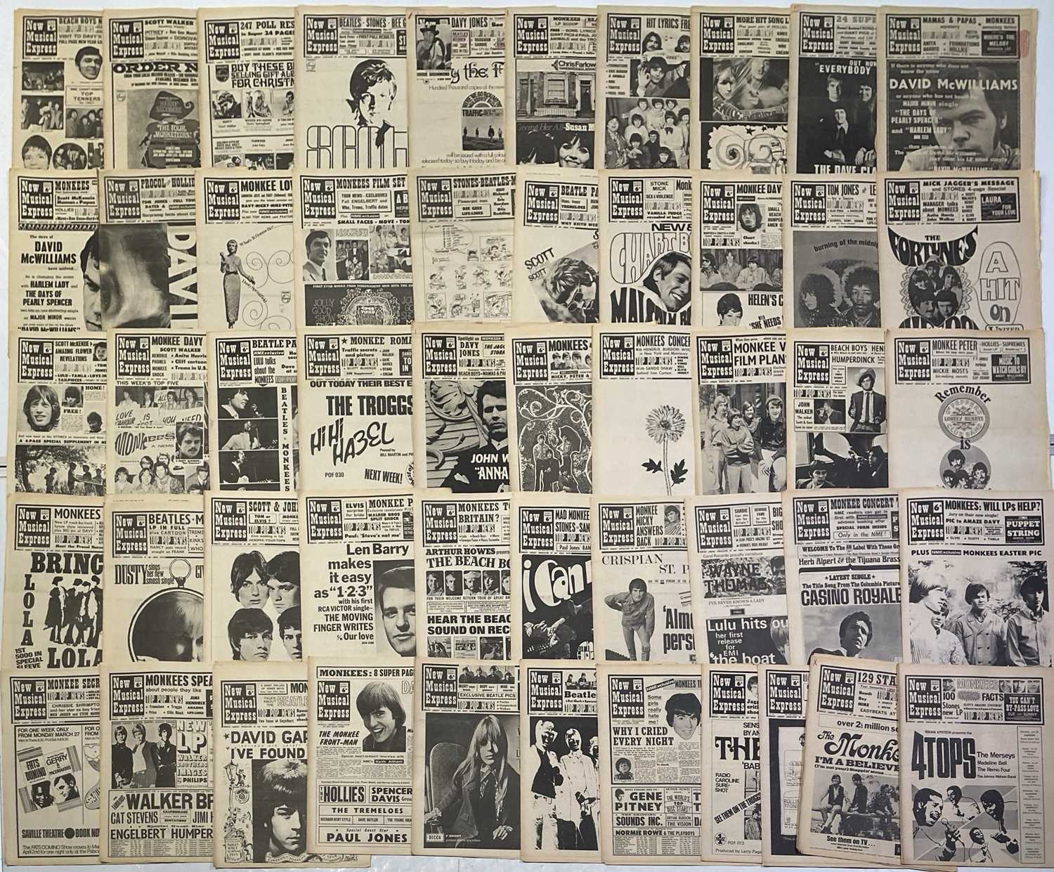 Lot 97 - NME MAGAZINE - 1967 COLLECTION.