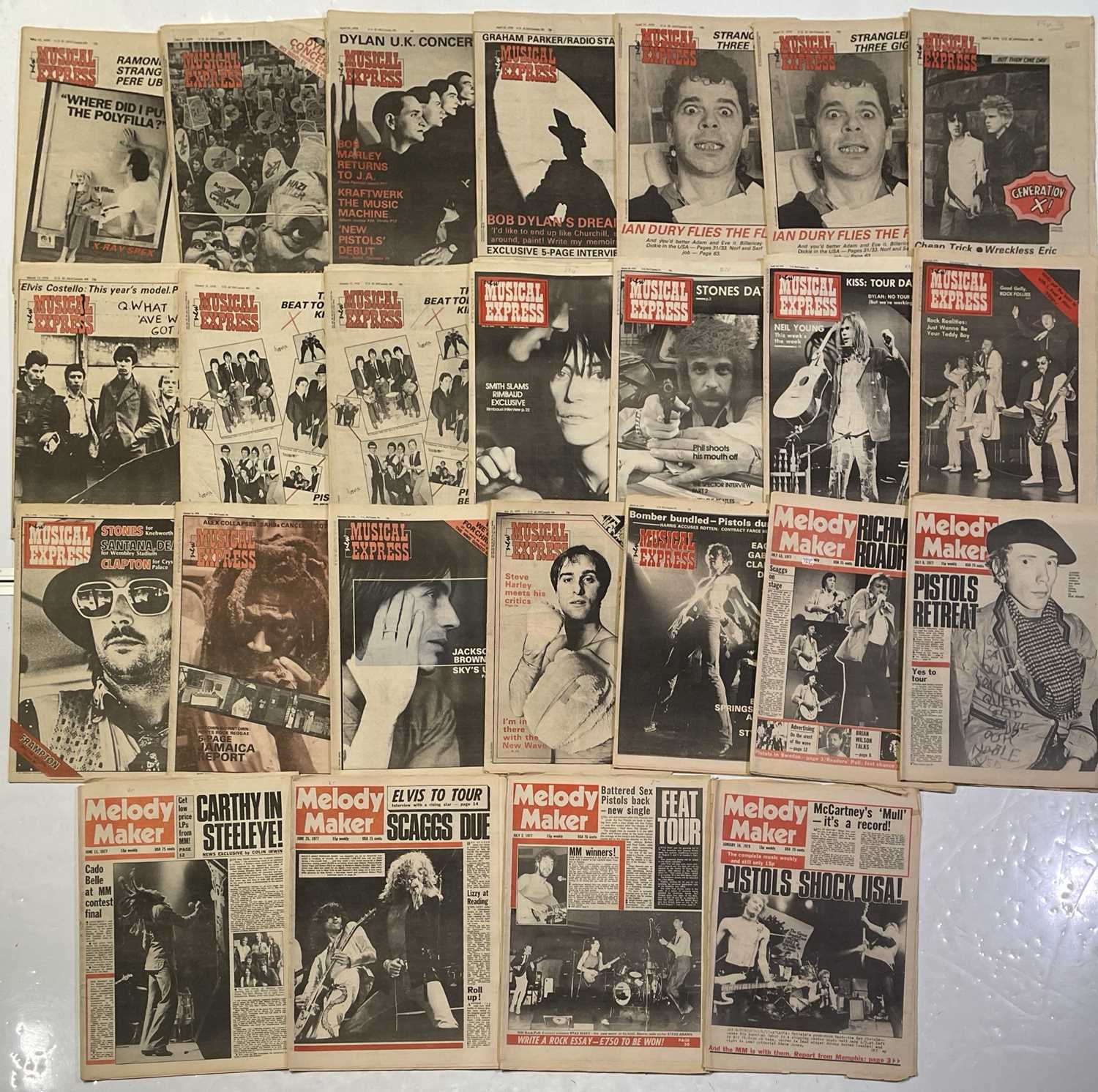 Lot 105 - PUNK ERA NME AND MELODY MAKER.