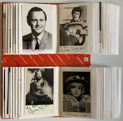 Lot 91 - AUTOGRAPHED POSTCARDS / PHOTOGRAPHS - 1960S STARS INC CARRY ON STARS.