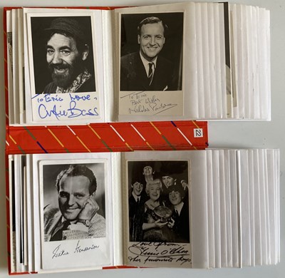 Lot 91 - AUTOGRAPHED POSTCARDS / PHOTOGRAPHS - 1960S STARS INC CARRY ON STARS.