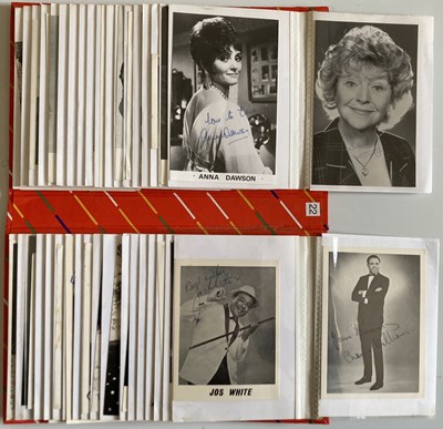 Lot 91 - AUTOGRAPHED POSTCARDS / PHOTOGRAPHS - 1960S STARS INC CARRY ON STARS.