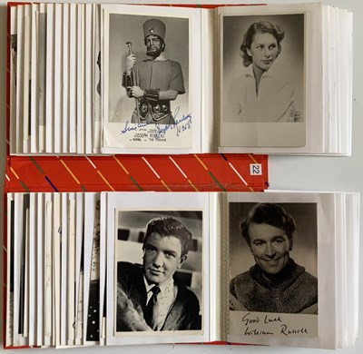 Lot 91 - AUTOGRAPHED POSTCARDS / PHOTOGRAPHS - 1960S STARS INC CARRY ON STARS.