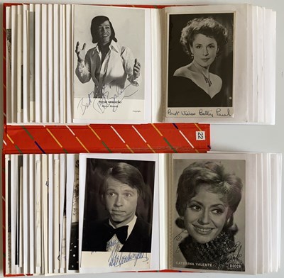 Lot 91 - AUTOGRAPHED POSTCARDS / PHOTOGRAPHS - 1960S STARS INC CARRY ON STARS.