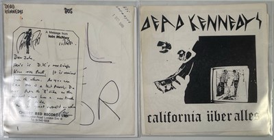 Lot 36 - DEAD KENNEDYS - CALIFORNIA UBER ALLES/KILL THE POOR 7" (FIRST/TEST PRESSINGS)