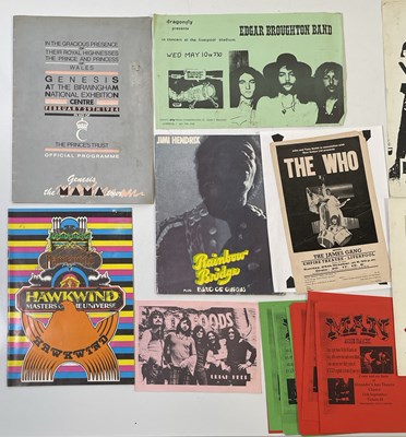 Lot 137 - CONCERT PROGRAMMES AND HANDBILLS INC THE WHO 1970.