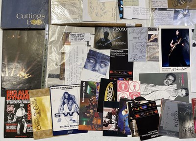 Lot 58 - ROCK / POP AND PROG MEMORABILIA INC STEVE HACKETT / KING CRIMSON SIGNED ITEMS.