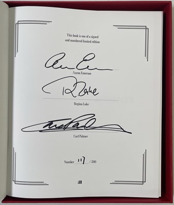 Lot 109 - EMERSON, LAKE AND PALMER - LIMITED EDITION, SIGNED BOOK.