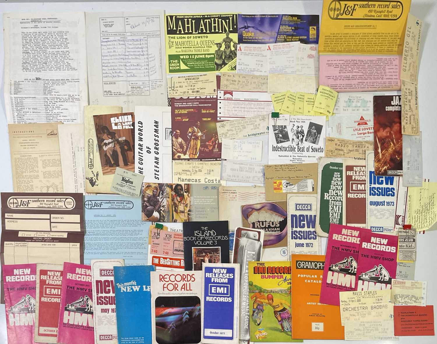 Lot 59 - VINTAGE RECORD CATALOGUES - DECCA / EMI / ISLAND.