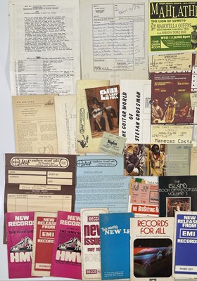 Lot 59 - VINTAGE RECORD CATALOGUES - DECCA / EMI / ISLAND.