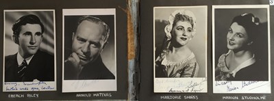 Lot 97 - ALBUM WITH AUTOGRAPHED PHOTOGRAPHS - SHIRLEY EATON ETC.