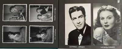 Lot 99 - ALBUM WITH AUTOGRAPHED PHOTOS/POSTCARDS - PETER SELLERS / MARLENE DIETRICH ETC.