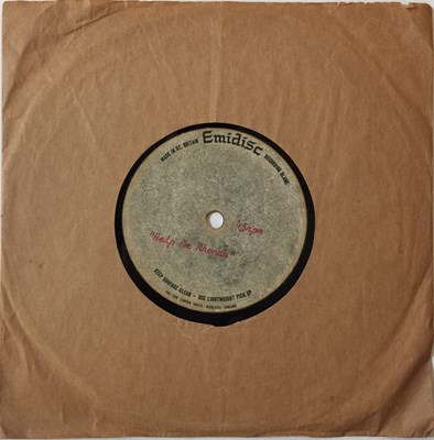 Lot 144 - THE BEACH BOYS - HELP MY RHONDA - EMIDISC 7" ACETATE RECORDING