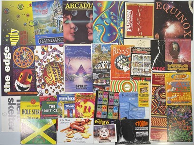 Lot 139 - DANCE MUSIC - LARGE COLLECTION OF C1990S RAVE FLYERS.