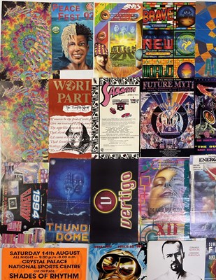 Lot 140 - DANCE MUSIC - COLLECTION OF C1990S RAVE MINI POSTERS