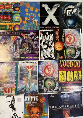 Lot 140 - DANCE MUSIC - COLLECTION OF C1990S RAVE MINI POSTERS