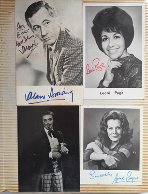 Lot 108 - ALBUM WITH AUTOGRAPHED PHOTOS / POSTCARDS - STARS OF THE 1950S.