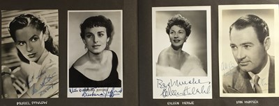 Lot 109 - ALBUM WITH AUTOGRAPHED PHOTOS/POSTCARDS - MARGOT FONTEYN ETC.