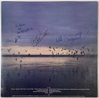 Lot 263 - ECHO AND THE BUNNYMEN - SIGNED PORCUPINE LP.
