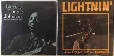 Lot 167 - LIGHTNIN' HOPKINS/LONNIE JOHNSON - LP RARITIES