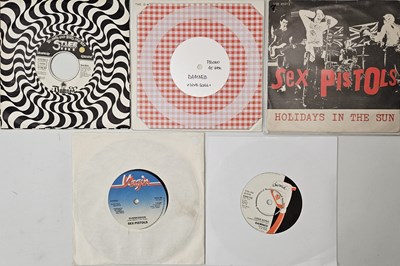 Lot 1235 - DAMNED/ SEX PISTOLS - 7" RARITIES PACK.