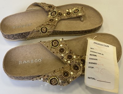 Lot 57 - MADONNA WORN 'THE NEXT BIG THING' SANDALS.