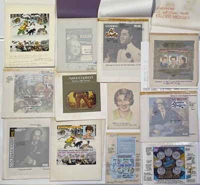 Lot 61 - ORIGINAL LP ARTWORK - DESIGNS / HAND DRAWN SKETCHES AND MORE.