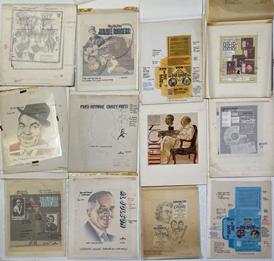 Lot 61 - ORIGINAL LP ARTWORK - DESIGNS / HAND DRAWN SKETCHES AND MORE.