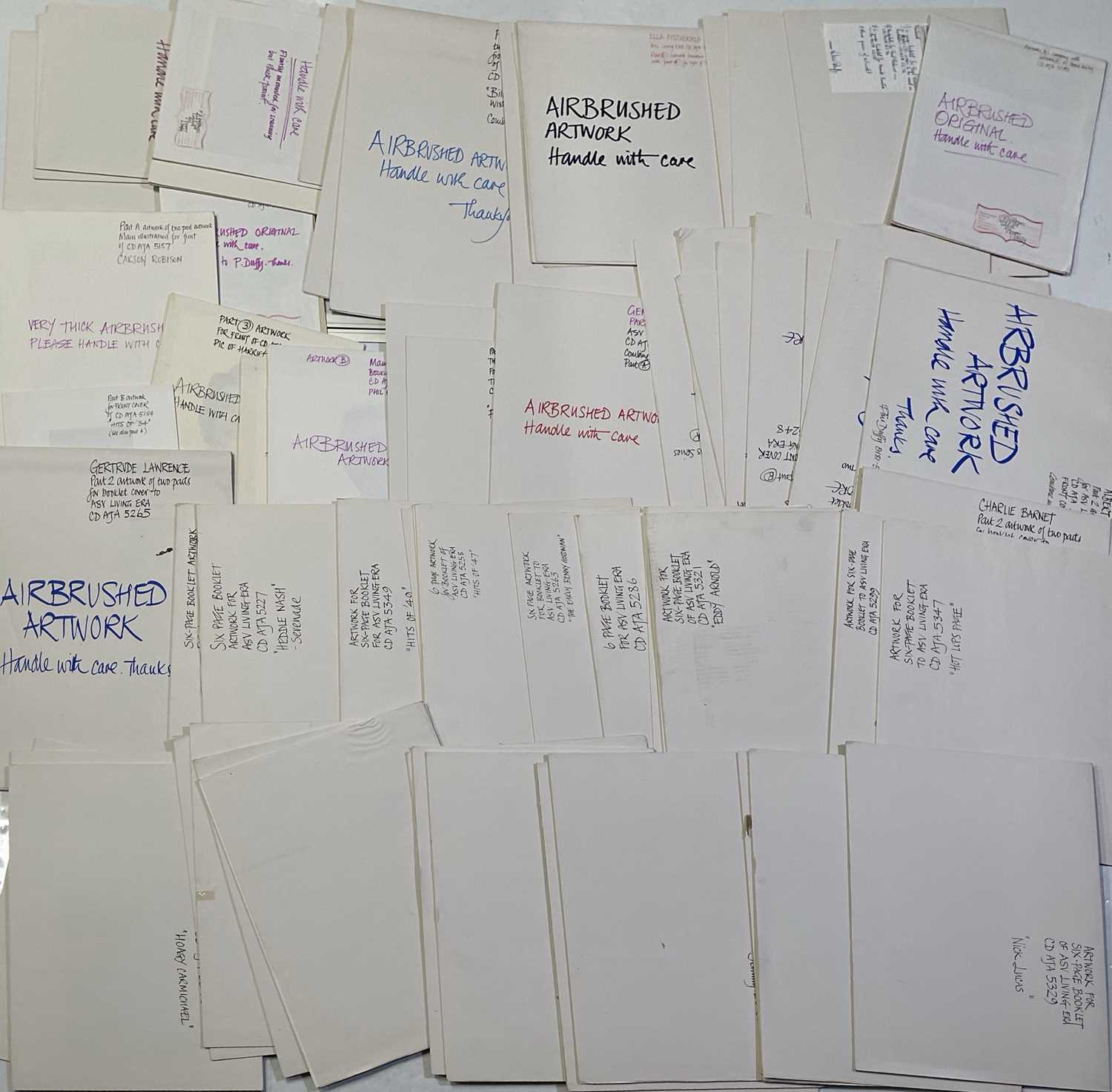 Lot 63 - ORIGINAL LP ARTWORK - DESIGNS / HAND DRAWN SKETCHES AND MORE.